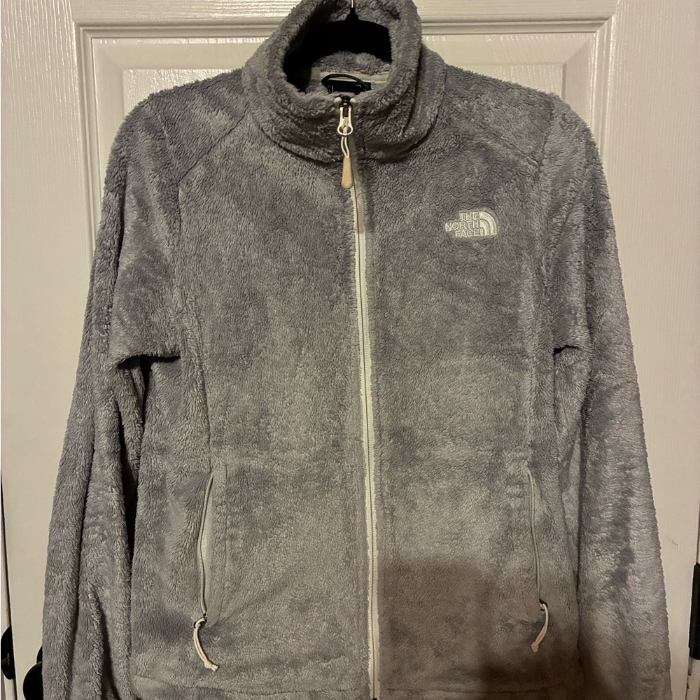 The North Face Women's Soft Gray Teddy Jacket women’s size small